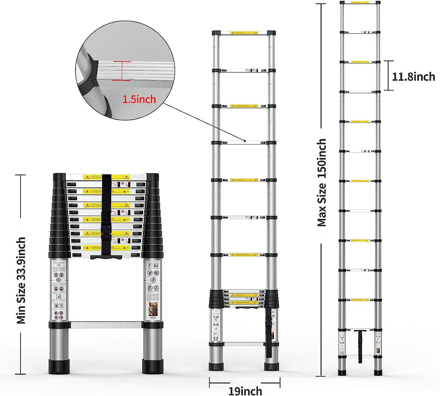 UltraFlex 12.5 Foot Telescopic Ladder