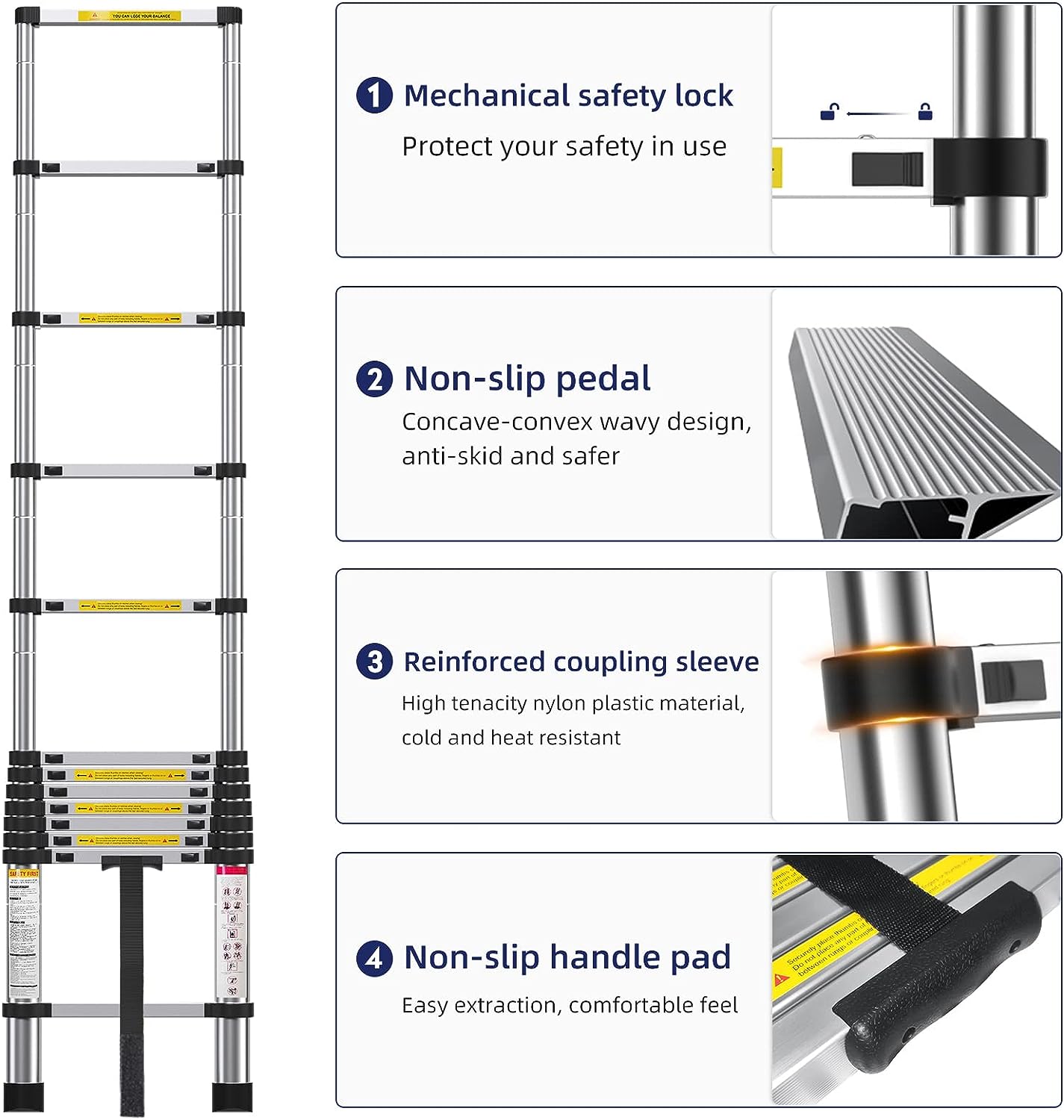 UltraFlex 12.5 Foot Telescopic Ladder